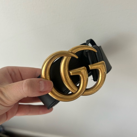 COPY - AUTHENTIC GUCCI GG MARMONT 2015 RE-EDITION WIDE BELT - Picture 3 of 6
